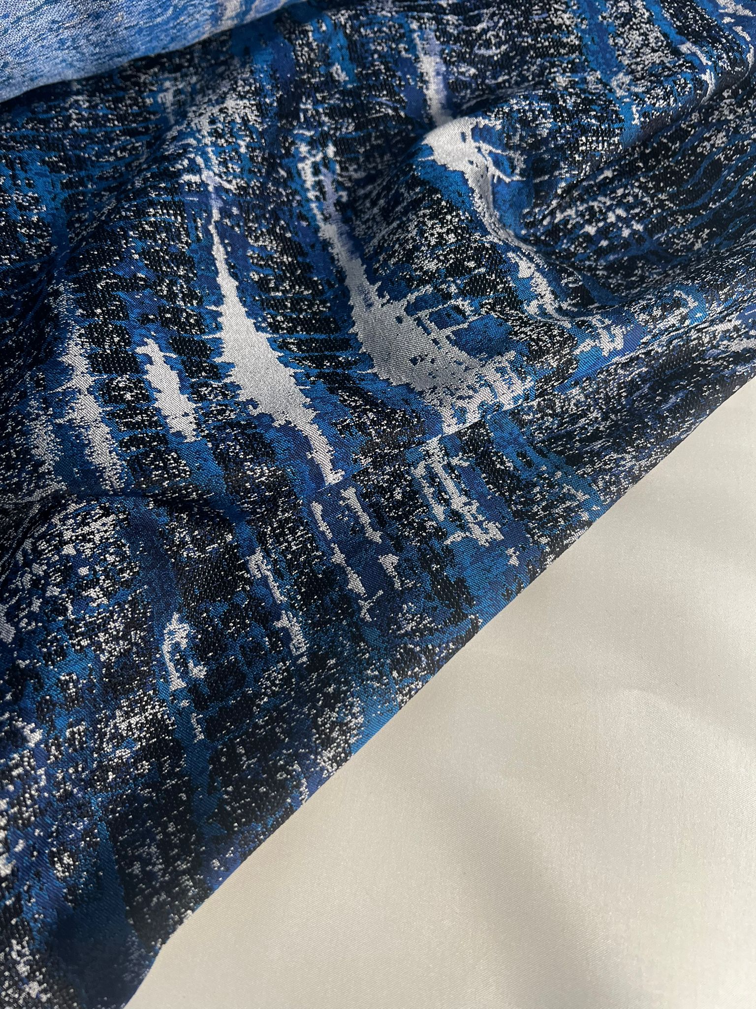 Brocado Tons de Azul