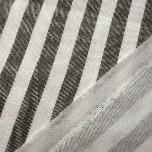 Flanela Estampada Listas Cinza