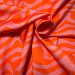 Lycra Estampada Rosa e Vermelho