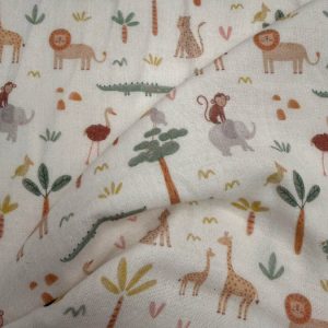 Mousseline Estampada Animais