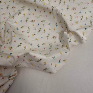 Popeline Margarida Flores Coloridas