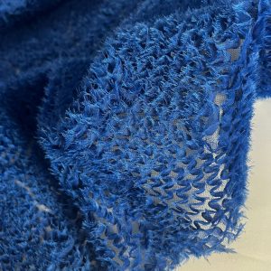 Tule Bordado Azul