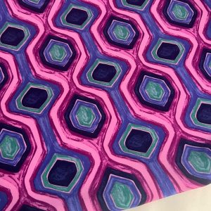 Crepe Graphic Roxo