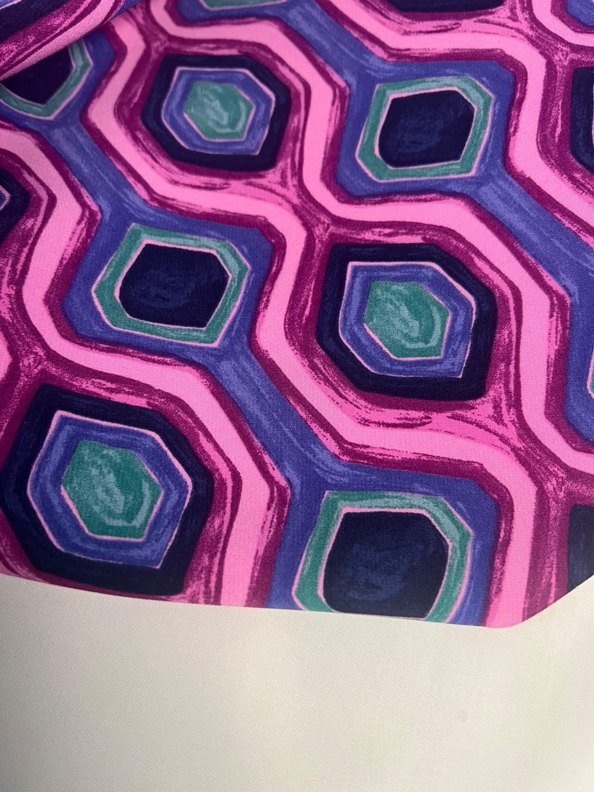 Crepe Graphic Roxo - Image 2