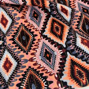 Tecido Voile Lurex - Coral