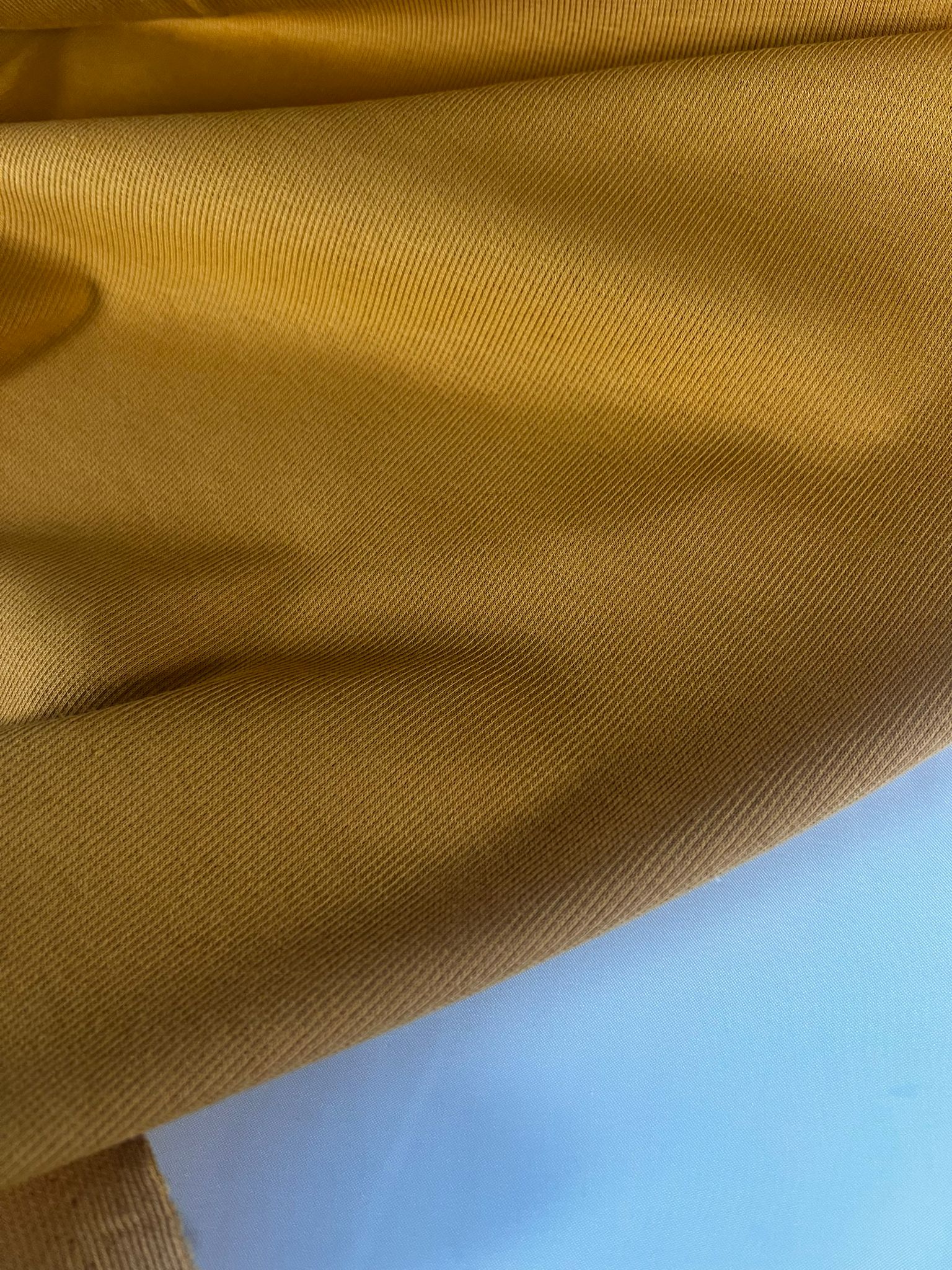 Malha Rib Amarelo Mostarda