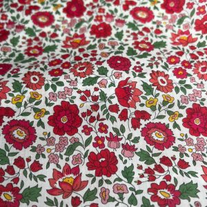Popeline Red Flower