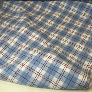 Flanela Xadrez Azul e Branco