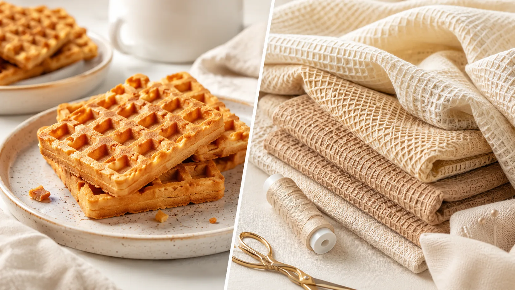 Waffle: bolacha ou tecido?